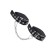 Establishment Pecado BDSM, from one strap with eyelets, genuine leather, black