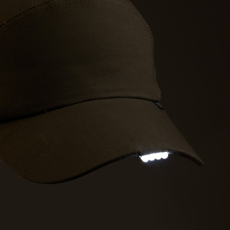 Tactical “Neon” cap with a flashlight, canvas, olive, size 57-58-2