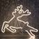 Neon figure "Flying Deer", 70 × 70 cm, 480 LED, 220 V, glow warm white