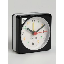 Watch alarm clock, on batteries, with backlight, 5.6 x 5.6 x2.5cm, dial d-5 cm