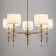 Freya FR5369CL-05BS RAise, 720x720x830 mm ceiling lamp, E14, 5x40W, brass color