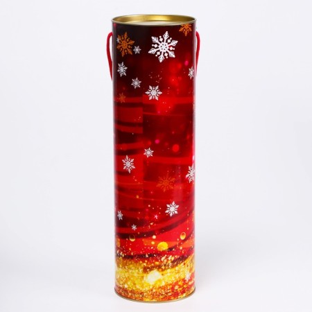 Gift box, red-gold tube 99x340mm-2