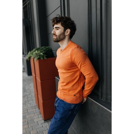 Jumper male ise, size 54, orange color-7