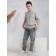 T -shirt teenage, size 38, color gray melange