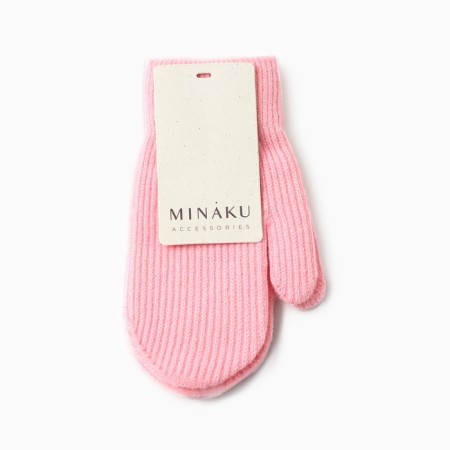 Baby mittens minku, pink color, 18 cm-3