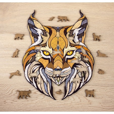 Wooden puzzle Ewa, lynx, 25 × 20 cm, puzzle-8