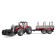 Massey Ferguson tractor, with a manipulator and trailer
