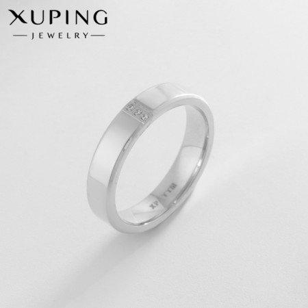 Xuping ring Glory, white color in silver, size 20