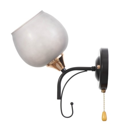 Sconces "acapouco" 1x60W E27 brown, gold 24x13x26.5cm-3
