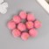 Decor for creativity Artificial fur "ball" pink set 10 pcs, d = 2 cm