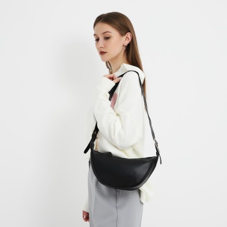 Women's bag of artificial leather Nazamok, 28x15 cm, black-3