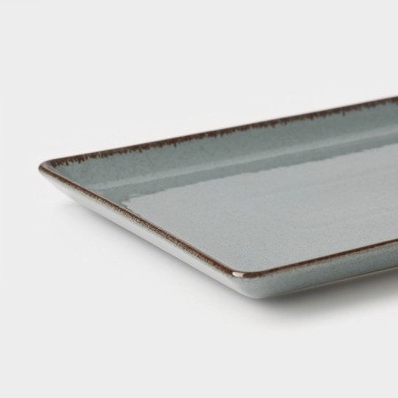 Pearl dish, 27 × 20 cm, blue color, porcelain-1