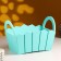 Kashpo wooden 25 × 16 × 17 cm "Maria", side handles, MDF, Tiffany