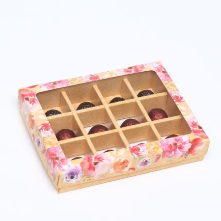 Box for sweets, 12 pcs, "everything will be fine", 19 x 15 x 3.6 cm