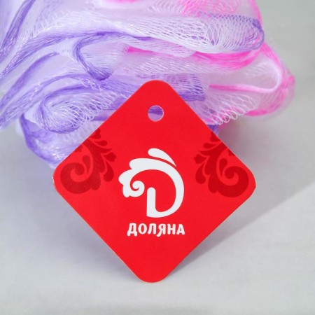 Body washcloth two -tone shade, 25 g, pink color-2