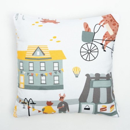 Pillowcase decorative Ethel Fantasy Town, 40 x 40 cm, 100% cotton, mix-2