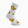 Women's terry socks "duck", white color, size 23-25