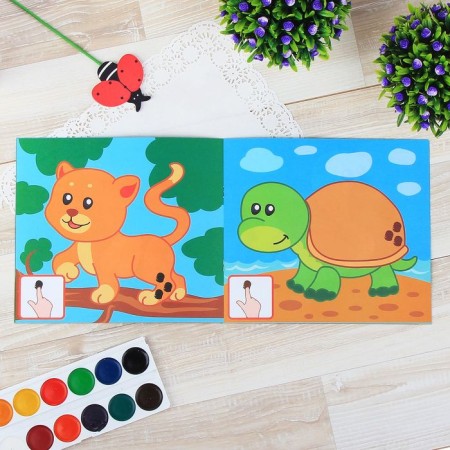 Coloring sets "My fingers draw", 4 pcs. 20 p.-1