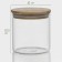 Glass Bank for bulk products with a bamboo cover "Eco", 550 ml, 10 × 10.5 cm