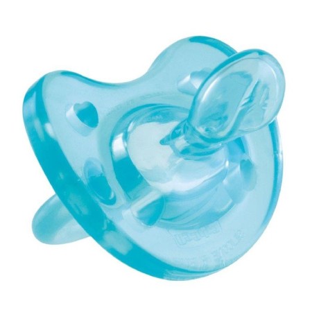 Silicone orthodontic dummy Physio Soft, from 0 to 6 months., Blue color