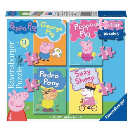 Ravensburger puzzle “My first puzzle:“ Pippe pig ”, 2/3/4/5 of elements