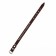 Leather collar on synthetic winterizer "Hedgehog", 56 x 2.5 cm, Osh 35-45 cm, brown