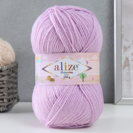 Yarn "Sekerim Bebe" 100% acrylic 320m/100g (27 lilac)