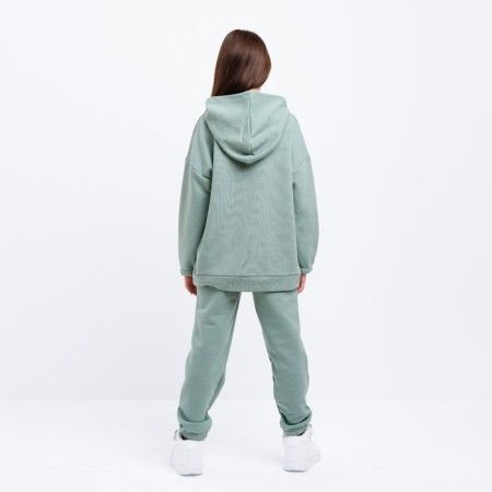 Kids (hoodies, trousers) minku color khaki, height 140 cm-2