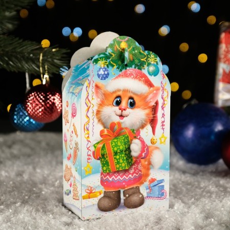Gift box "Hare-Kot", White, 26 x 14 x 7cm-1