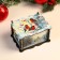 Middle New Year's "Bullfinch" casket, mix, 14x11.7x7.5 cm
