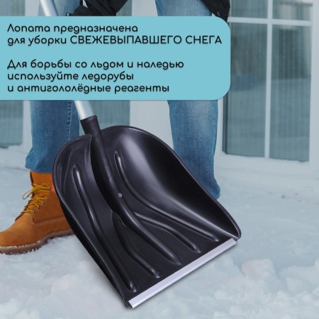 Bucket shovels are plastic, 410 × 460 mm, with an aluminum bar, a tuleyka 32 mm, "merchant"-5