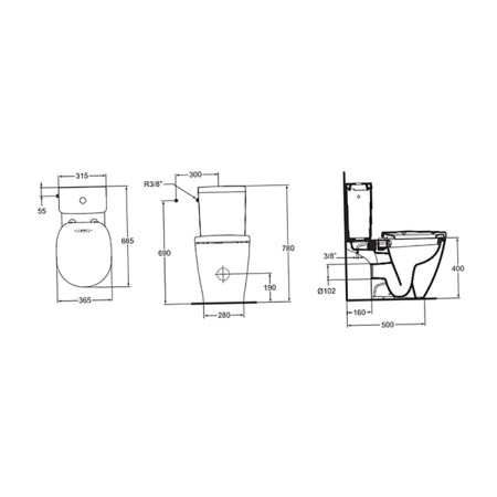 Ideal Standard Connect E803601 toilet-1