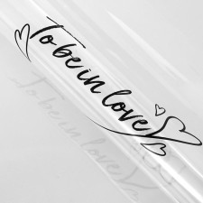 Film for decor and floristry, transparent, 