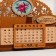 Calendar-penis "Summer flowers", MDF, oak, 17x7.5x14 cm