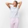Homemade female set (T -shirt/pants), gray color, size 54