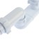 Siphon for shower pallet "Ani Plast" E015, 1 1/2, flat, with a corrugated triber 40 x 50 mm