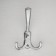 Hook furniture tundra TKT003, three -rod, chrome