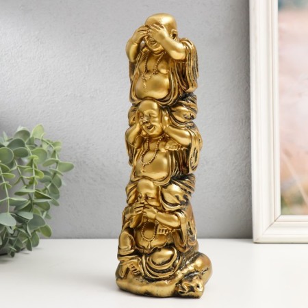 Polystone souvenir "Three Khotey. Pyramid" 26x10.8x8.5 cm-3