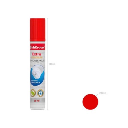 Chancellery Erichkrause, 50 ml, with a soft silicone applicator, is suitable for paper, frost -resistant-3