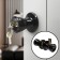 Latch 1203, with a key, glossy black color