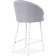 Barry Banbu Velutto 49 Metal/velor, white/gray 55x56x97 cm