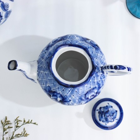 Alevtina kettle, 750 ml, gzhel-3