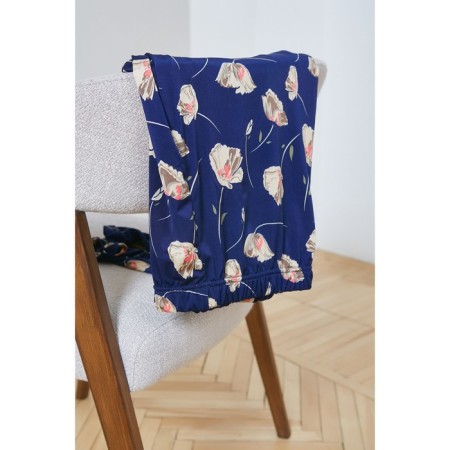 Female legins, size 62, dark blue color-6