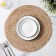 Serving napkin on the table "Serpentine", d = 38 cm, beige color