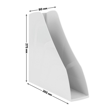 Paper tray Vertical Istanm Vector, white, width 80mm-2