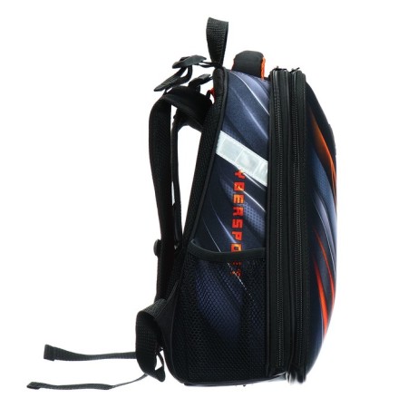 School backpack 38 x 30 x 16 cm, ergonomic back, Stavia "BiSport", gray-3