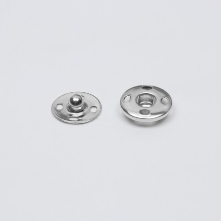 The buttons are sewing, d = 8.5 / 10 /12 mm, 25 pcs, silver color-1