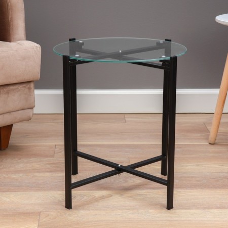 Coffee table "Fogot" YS-8526B, black 42x46 cm-2