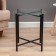 Coffee table "Fogot" YS-8526B, black 42x46 cm