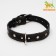 Collar leather embossed single-layer, dimensionless, 3 x 60 cm, Osh 42-55 cm, mix of flowers